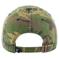 Men's '47 Camo Dallas Cowboys Woodland Clean Up Adjustable Hat