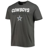 Men's '47 Charcoal Dallas Cowboys Dark Ops Super Rival T-Shirt