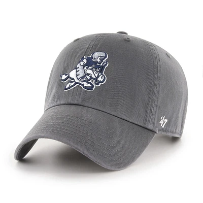 Men's '47 Charcoal Dallas Cowboys Retro Joe II Clean Up Adjustable Hat