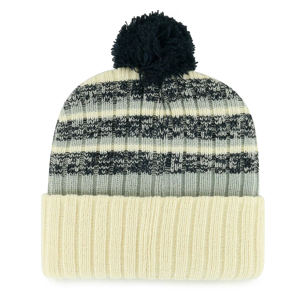 Men's '47  Cream Dallas Cowboys  Tavern Cuffed Knit Hat with Pom