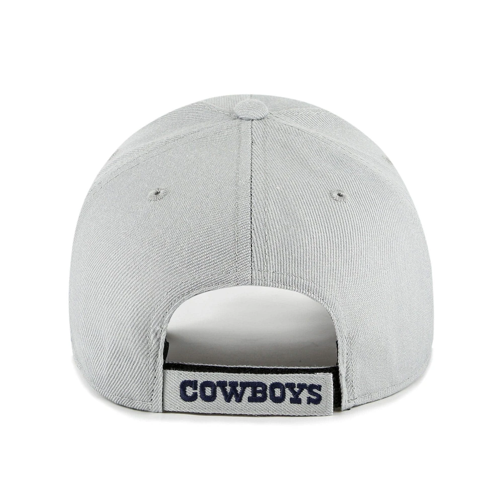 Men's '47 Gray Dallas Cowboys "D" MVP Adjustable Hat