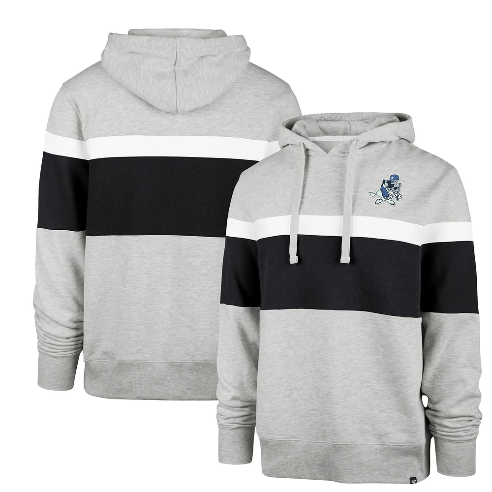 Men's '47 Heather Gray Dallas Cowboys Warren Pullover Hoodie