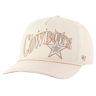 Men's '47 Natural Dallas Cowboys Wave Rope Hitch Adjustable Hat