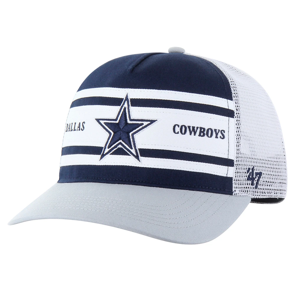 Casquette réglable '47 bleu marine/gris Dallas Cowboys Super Stripe Hitch pour hommes