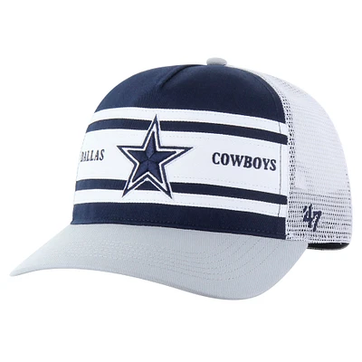 Men's '47 Navy/Gray Dallas Cowboys Super Stripe Hitch Adjustable Hat