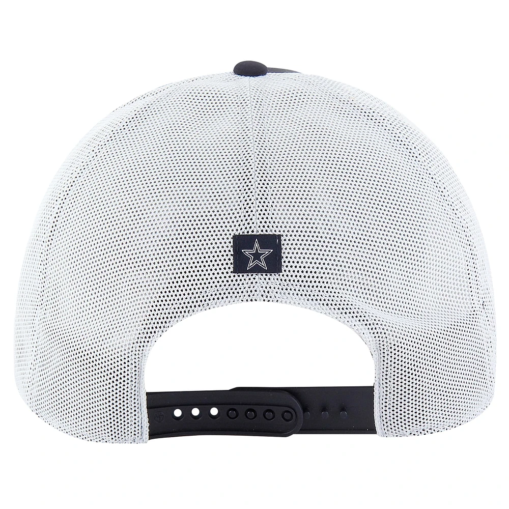 Men's '47 Navy/White Dallas Cowboys Downburst Relaxed Hitch Trucker Adjustable Hat