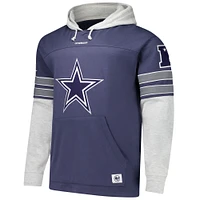 Men's '47 Navy Dallas Cowboys Big & Tall Lacer Pullover Hoodie