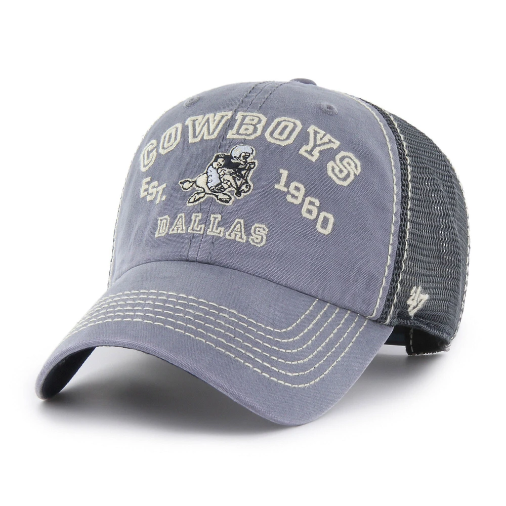 Men's '47 Navy Dallas Cowboys Decatur Clean Up Adjustable Hat