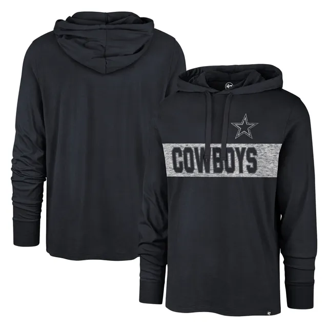 Men's Antigua Heather Gray Dallas Cowboys Action Lightweight Pullover Hoodie Size: Small