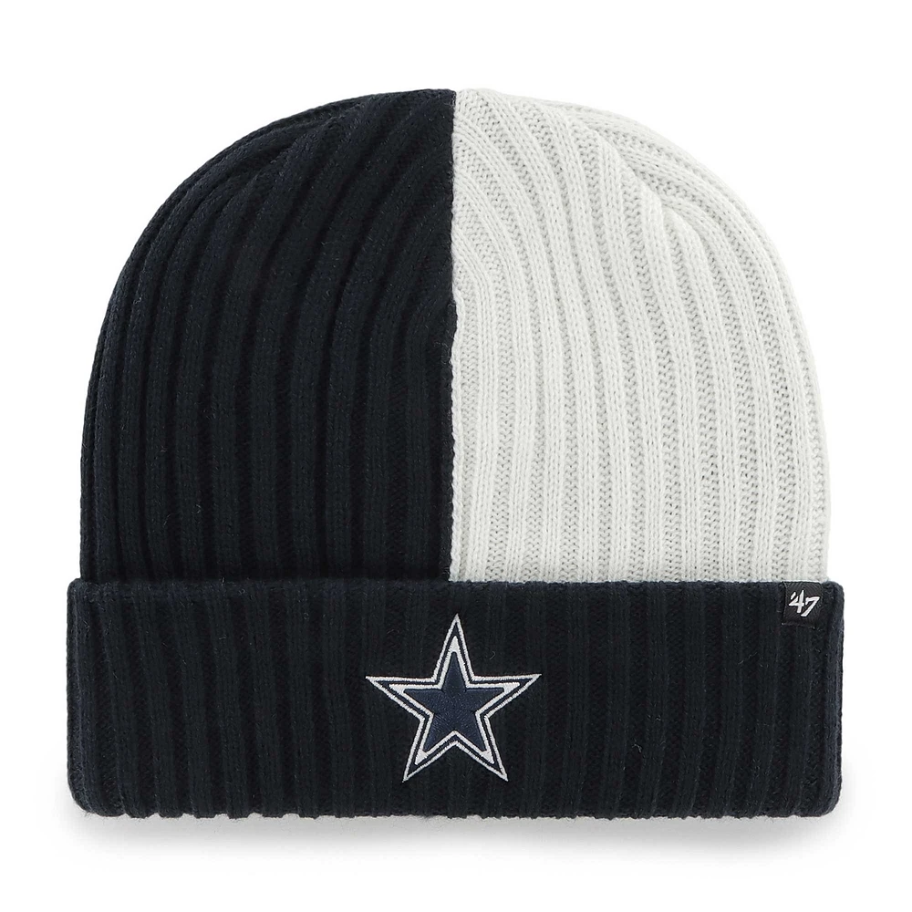 Bonnet en tricot à revers Fracture '47 Navy Dallas Cowboys pour hommes