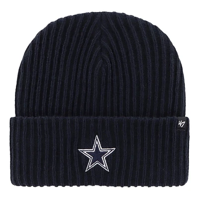 Bonnet en tricot à revers bleu marine Dallas Cowboys Harbor '47 pour homme