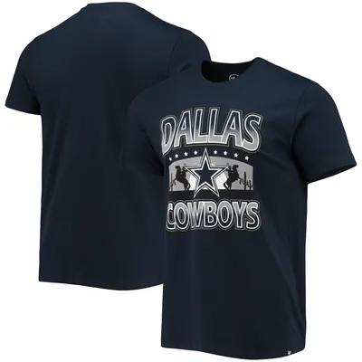 Women's '47 Navy/Gray Dallas Cowboys Stamp Fade Full Time Lace-Up