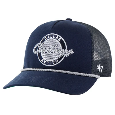 Casquette réglable '47 Navy Dallas Cowboys Promenade Hitch Trucker pour hommes