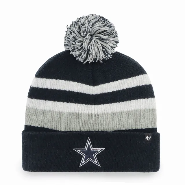 Dallas Cowboys New Era Women's Snowy Cuffed Knit Hat with Pom - Navy