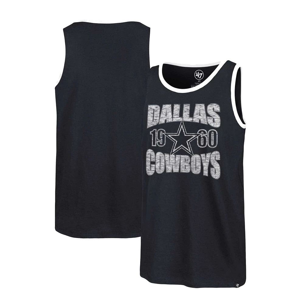 Men's '47 Navy Dallas Cowboys Upload Franklin Tank Top