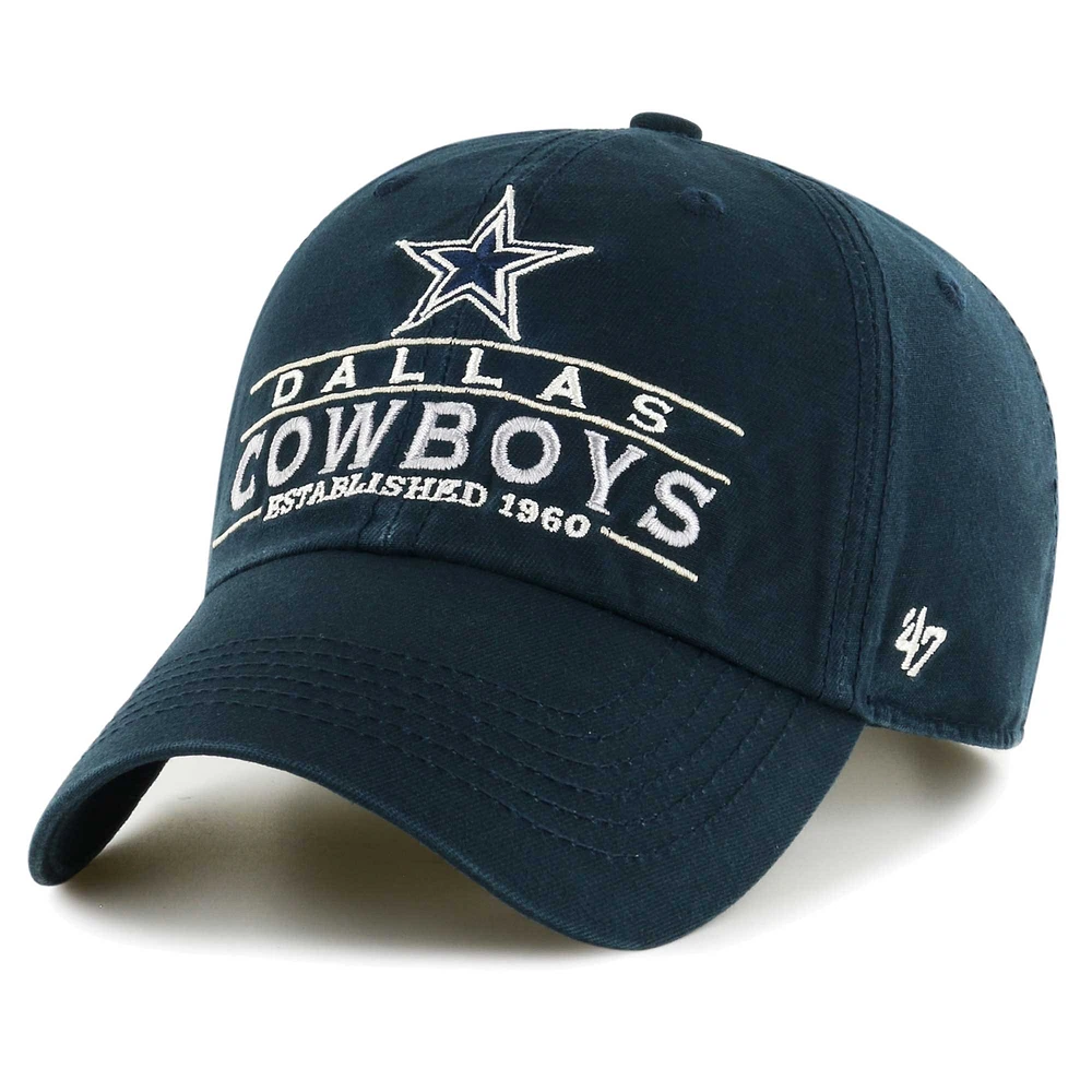 Casquette réglable '47 bleu marine Dallas Cowboys Vernon Clean Up pour hommes