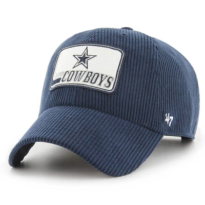 Men's '47 Navy Dallas Cowboys Wax Pack Clean Up Adjustable Hat