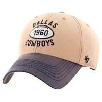 Men's '47 Tan/Navy Dallas Cowboys Dusted Ailene MVP Adjustable Hat