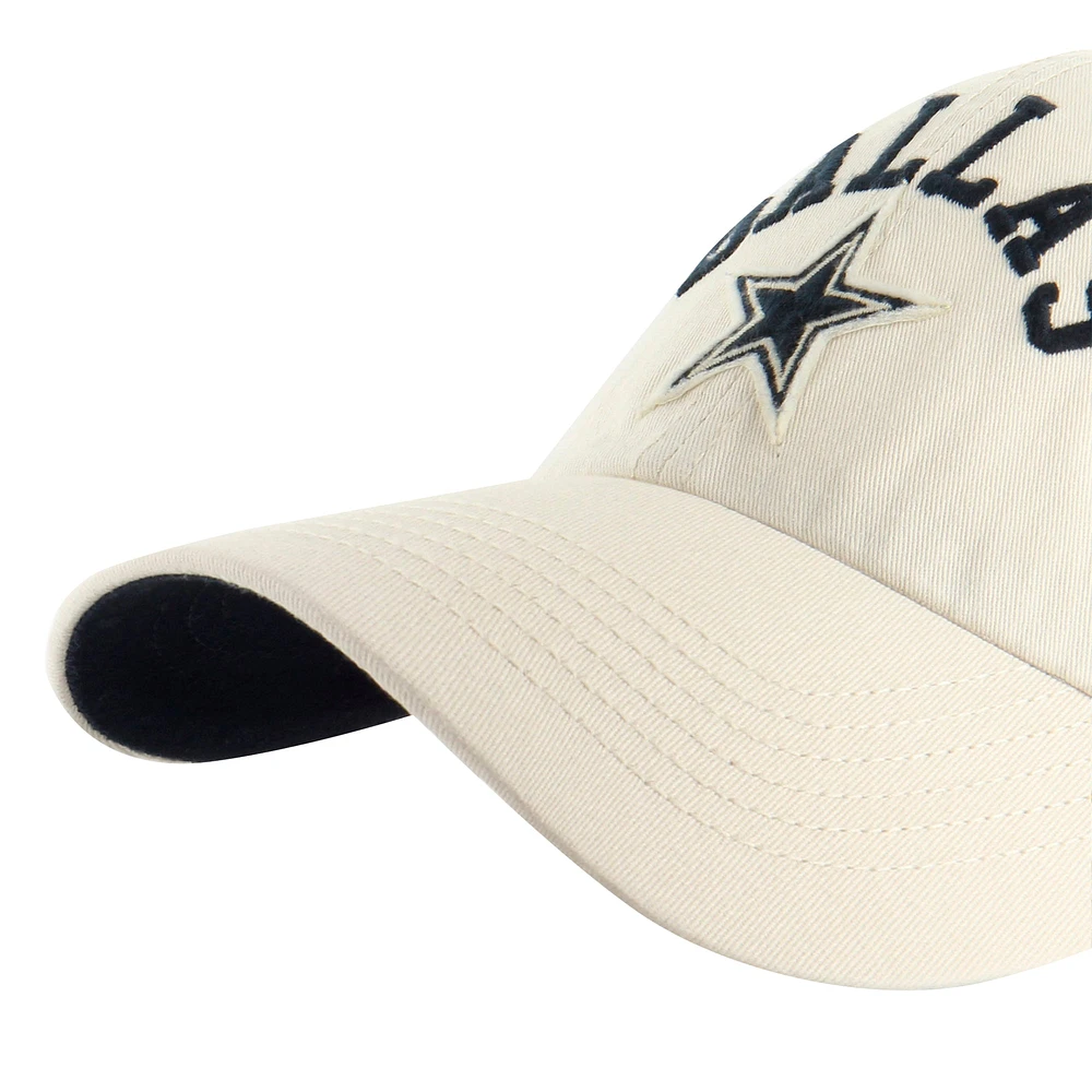 Men's '47 Tan Dallas Cowboys Clubhouse Faber Clean Up Adjustable Hat