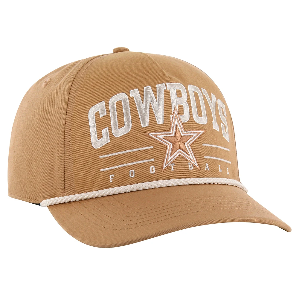 Men's '47 Tan Dallas Cowboys Roscoe Rope Hitch Adjustable Hat