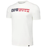 Men's '47 White Dallas Cowboys Flag Script Franklin T-Shirt