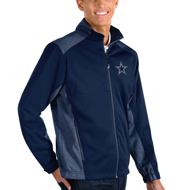 Women's Antigua Navy Dallas Cowboys Links Full-Zip Golf Jacket