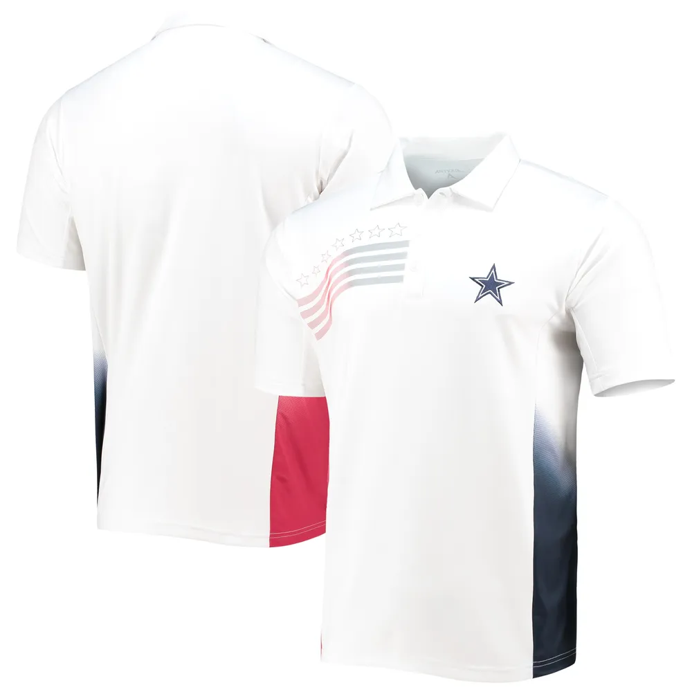 Lids Dallas Cowboys Antigua Liberty Desert Dry Polo - White