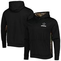 Men's Black/Realtree Camo Dallas Cowboys Logo Ranger Pullover Hoodie