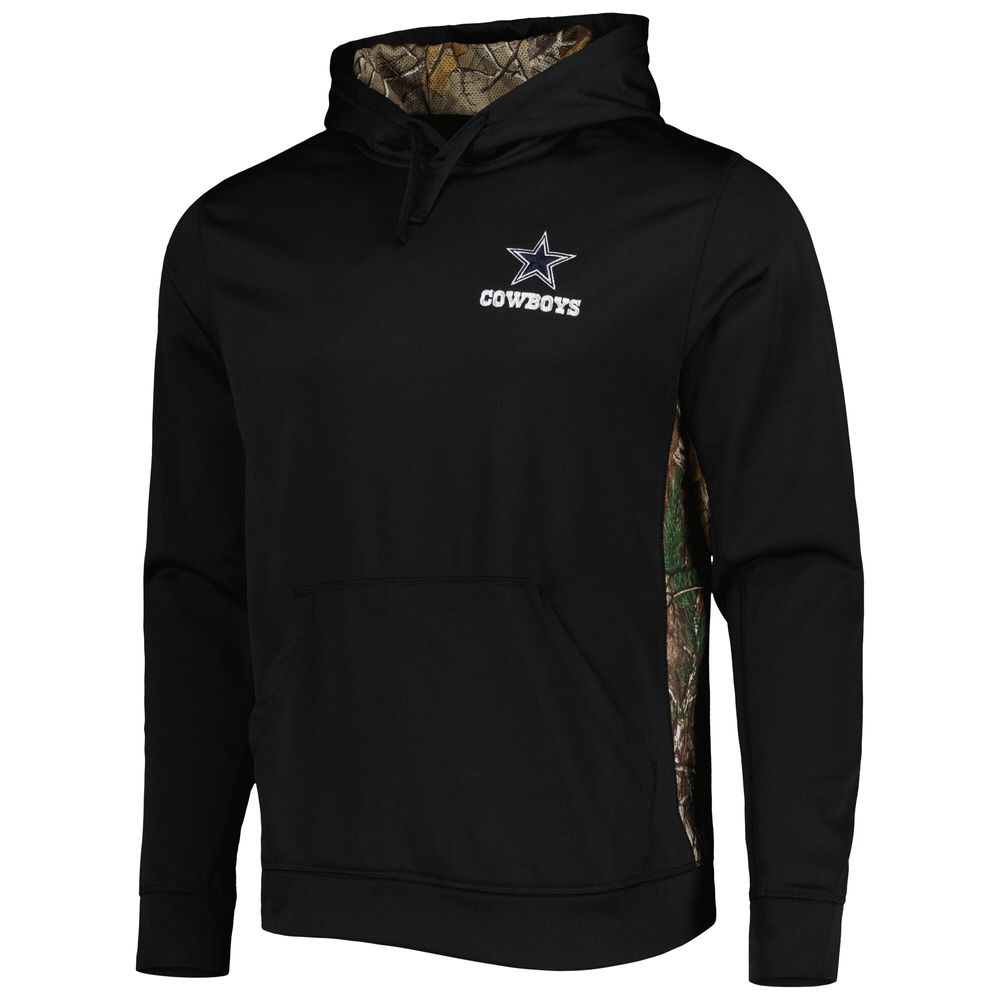 Men's Black/Realtree Camo Dallas Cowboys Logo Ranger Pullover Hoodie