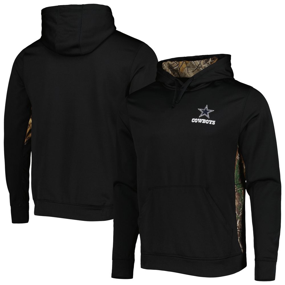 Men's Black/Realtree Camo Dallas Cowboys Logo Ranger Pullover Hoodie