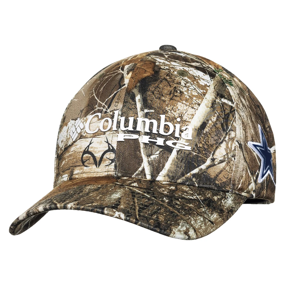 Casquette flexible Columbia Camo Dallas Cowboys Mossy Oak pour hommes