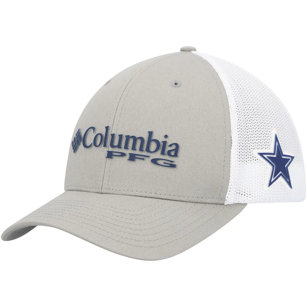Lids Dallas Cowboys Columbia PFG Ball Flex Hat - Gray/White