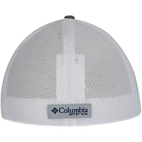 Men's Columbia Gray Dallas Cowboys PFG Fish Flag Flex Hat