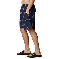 Men's Columbia Navy Dallas Cowboys Backcast III Printed Shorts