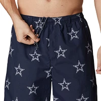 Men's Columbia Navy Dallas Cowboys Backcast III Printed Shorts