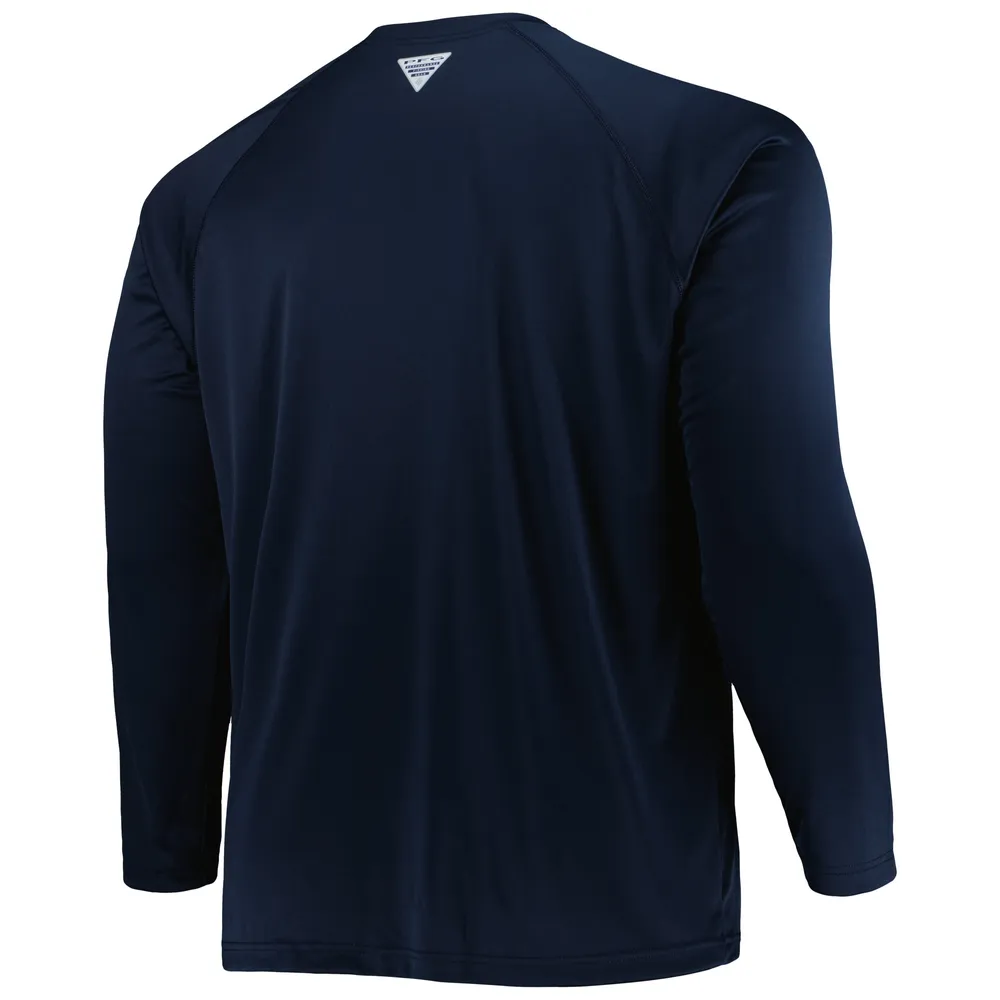 Columbia Men's Dallas Cowboys Terminal Navy Tackle Long Sleeve T