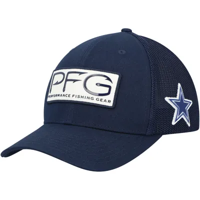 Dallas Cowboys Columbia Mesh Hooks Flex Hat - Navy