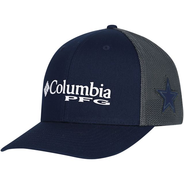 Casquette Columbia Navy Dallas Cowboys PFG Mesh Snapback pour homme