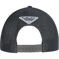 Men's Columbia Navy Dallas Cowboys PFG Mesh Snapback Hat