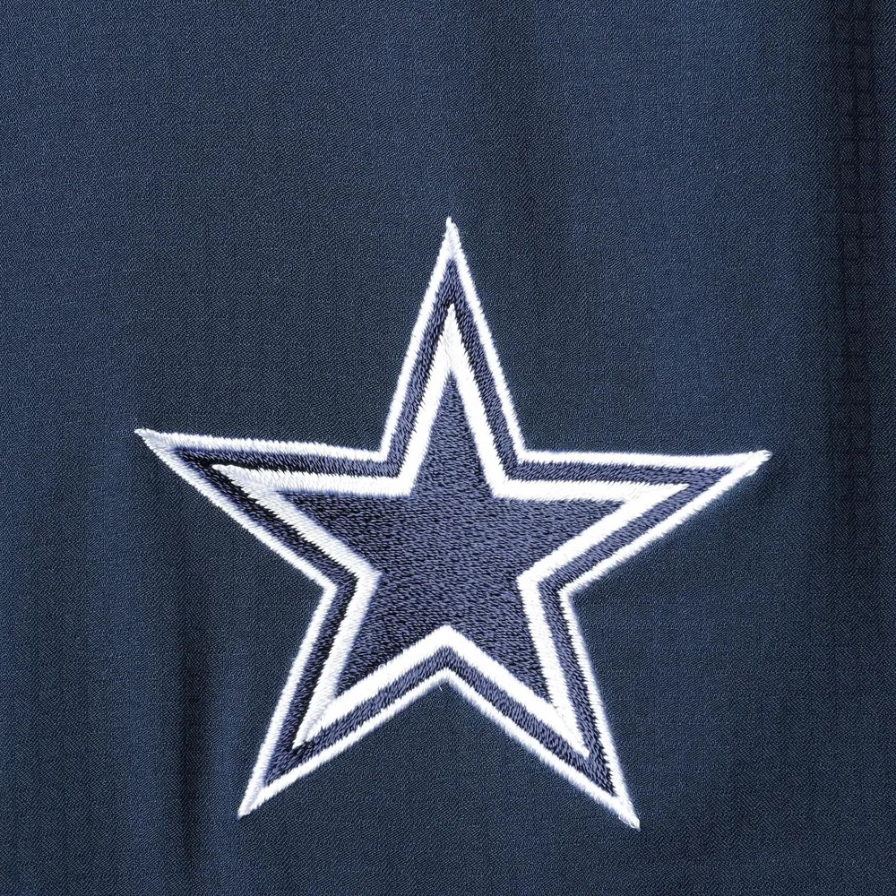 Chemise boutonnée à manches courtes Tamiami Omni-Shade des Dallas Cowboys de Columbia pour homme, bleu marine