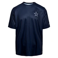 Men's Columbia Navy Dallas Cowboys Terminal Tackle Performance Fishing Omni-Shade T-Shirt