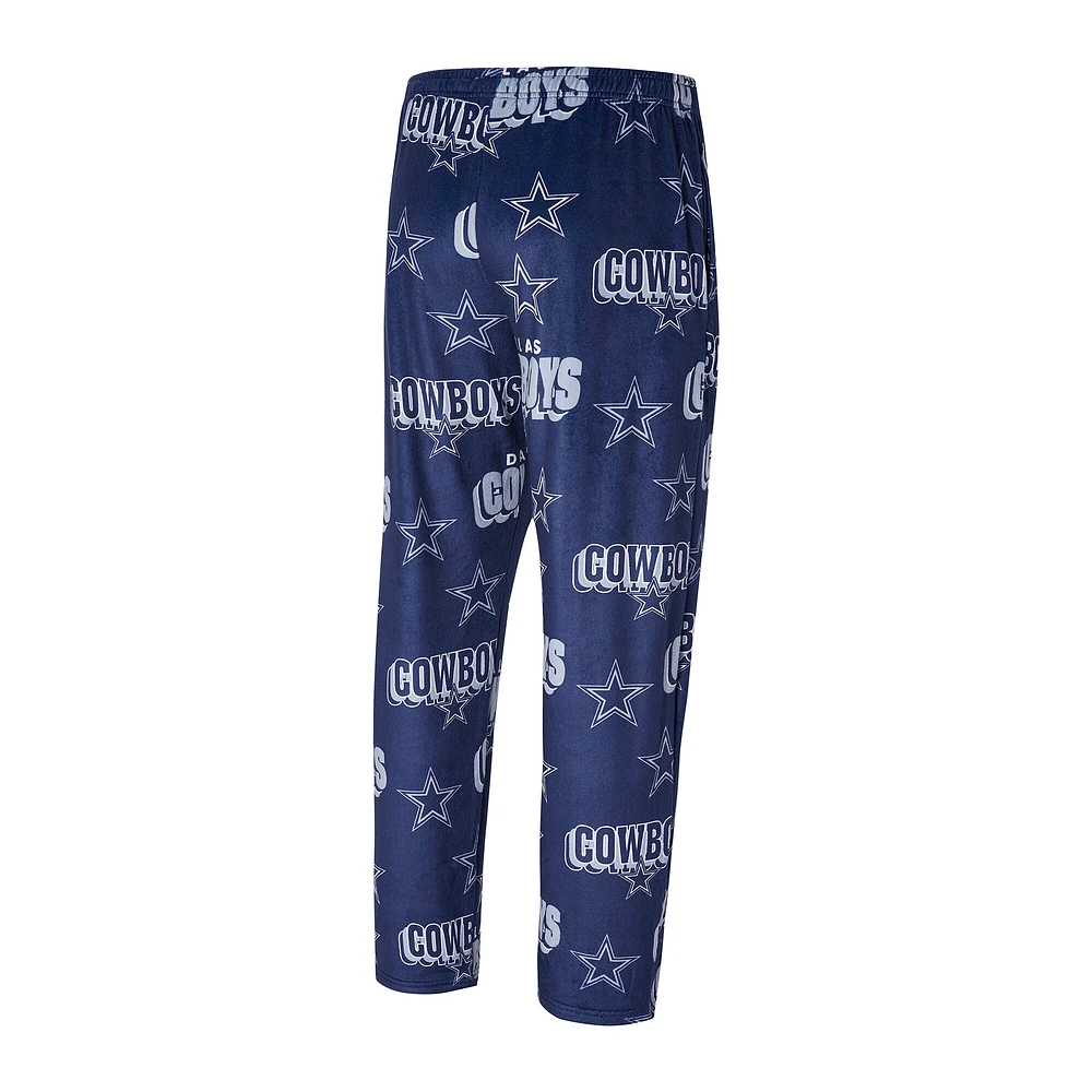 Pantalon rétro pour homme Concepts Sport Royal Dallas Cowboys