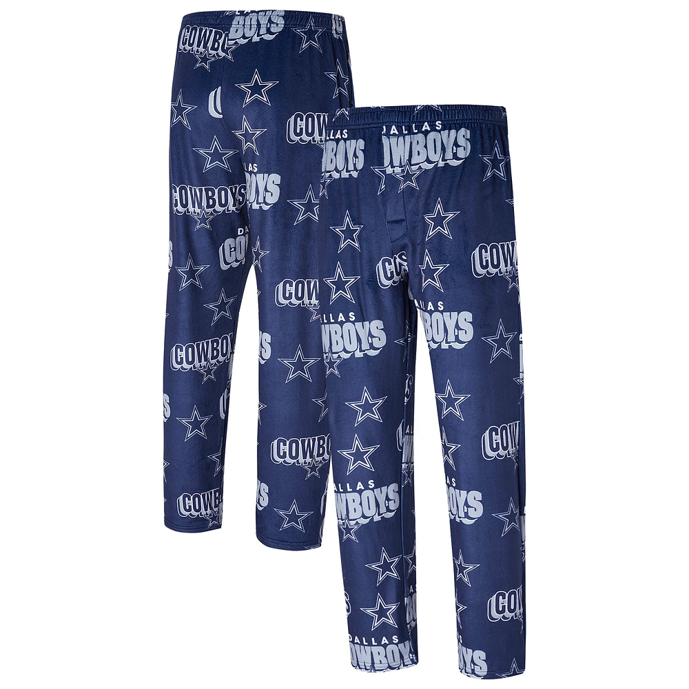 Pantalon rétro pour homme Concepts Sport Royal Dallas Cowboys