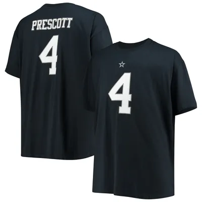 Dak Prescott Dallas Cowboys Big & Tall Player Name Number T-Shirt - Navy