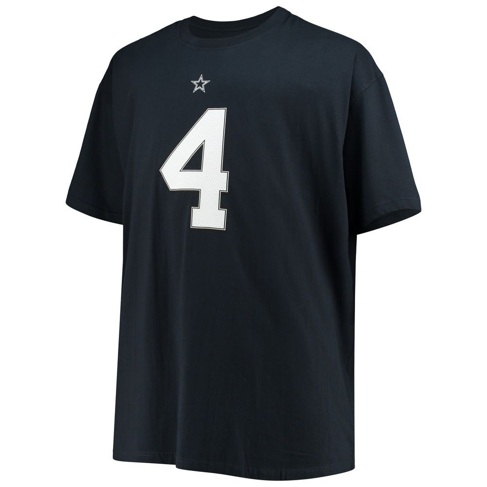 Women's Dak Prescott White/Navy Dallas Cowboys Plus Size Name