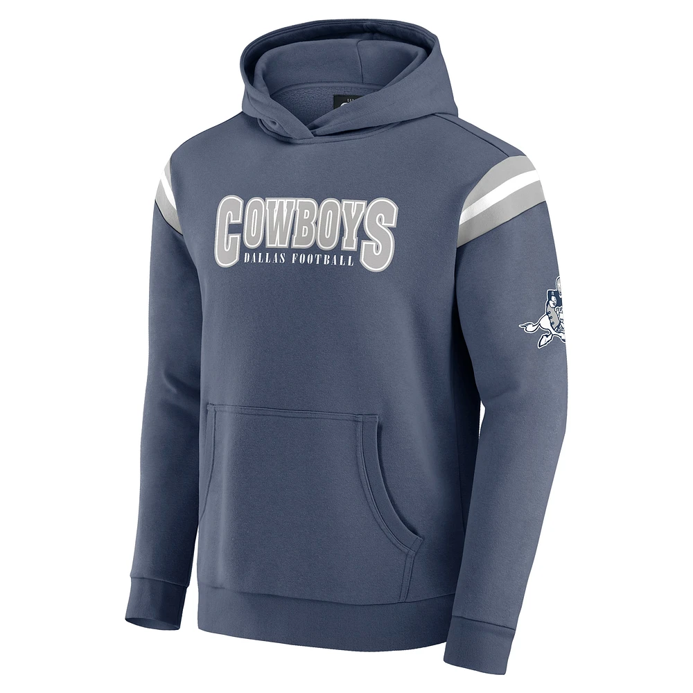 Men's Darius Rucker Collection by Fanatics Navy Dallas Cowboys Throwback Pullover Hoodie