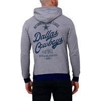 Sweat à capuche en tricot ton sur pour homme de la collection Darius Rucker Fanatics, bleu marine, Dallas Cowboys