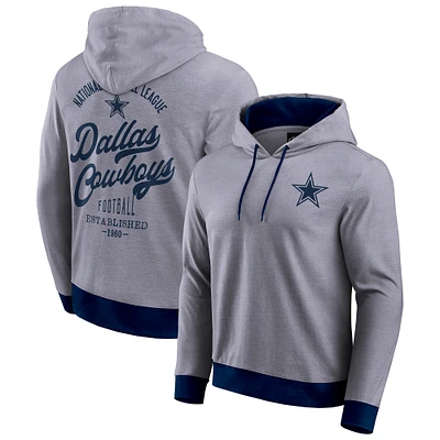 Sweat à capuche en tricot ton sur pour homme de la collection Darius Rucker Fanatics, bleu marine, Dallas Cowboys