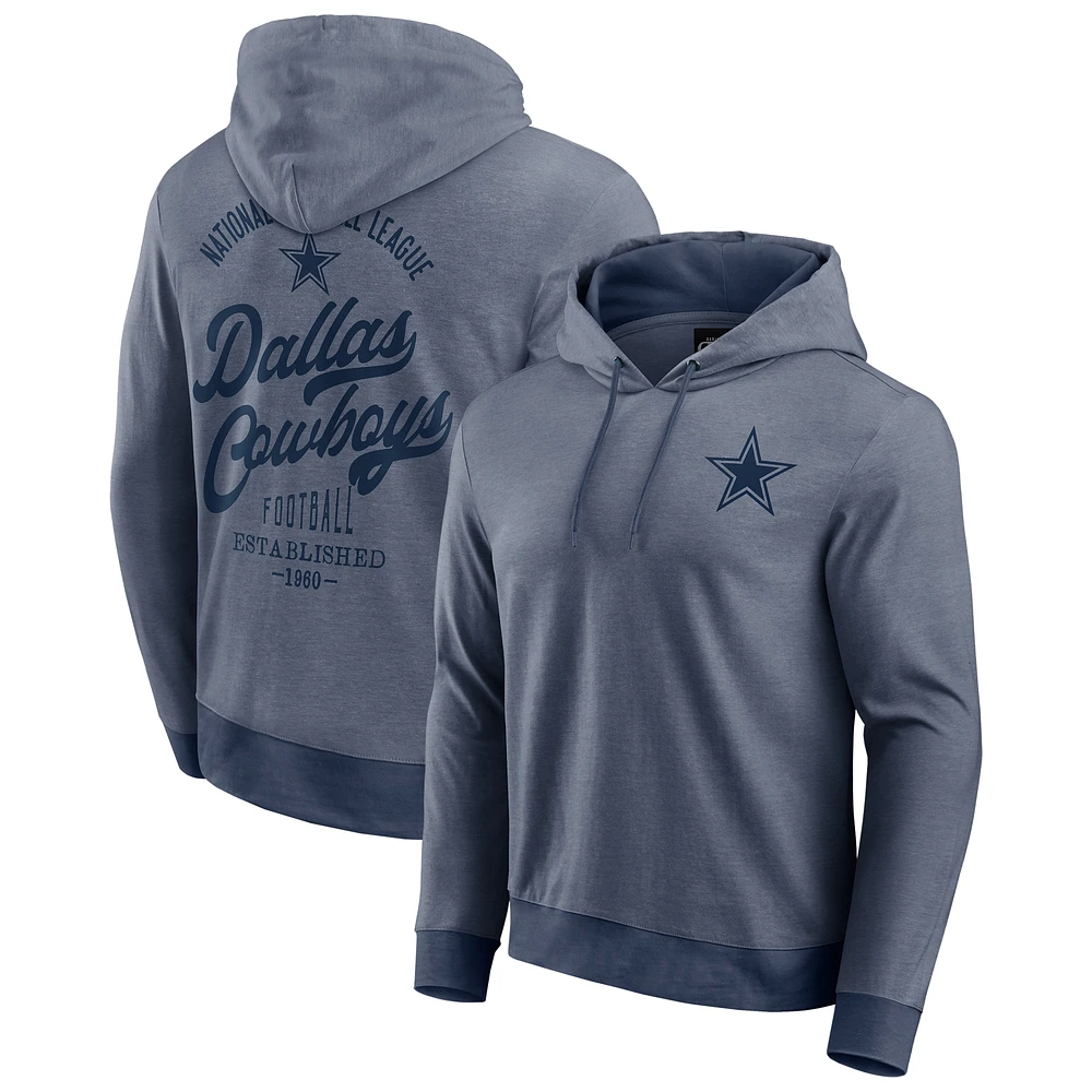 Sweat à capuche en tricot ton sur pour homme de la collection Darius Rucker Fanatics, bleu marine, Dallas Cowboys