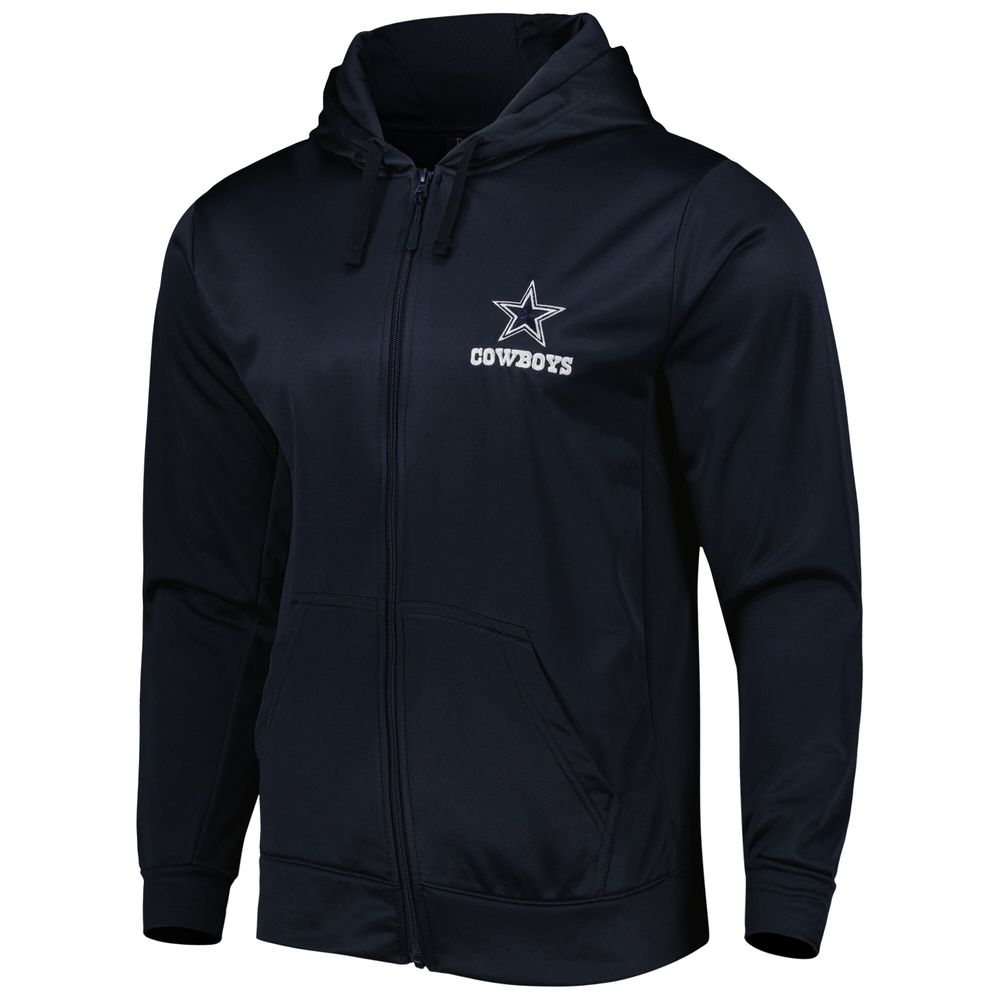 Men's Dunbrooke Navy/Gray Dallas Cowboys Apprentice Full-Zip Hoodie